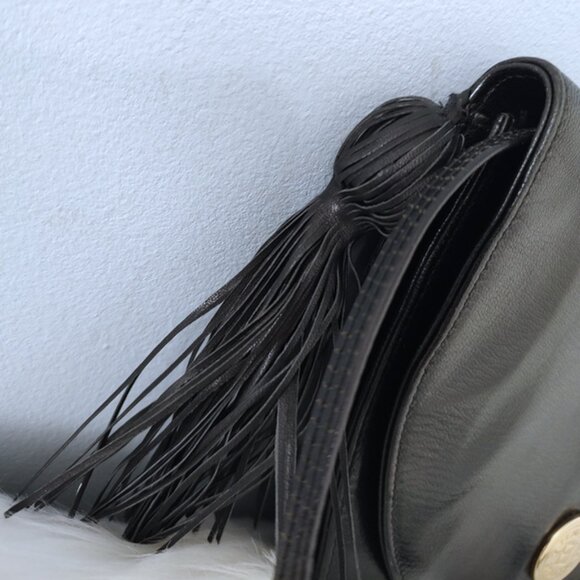 Fendi 90s tassel leather crossbody convertible clutch EUC - Picture 4 of 9